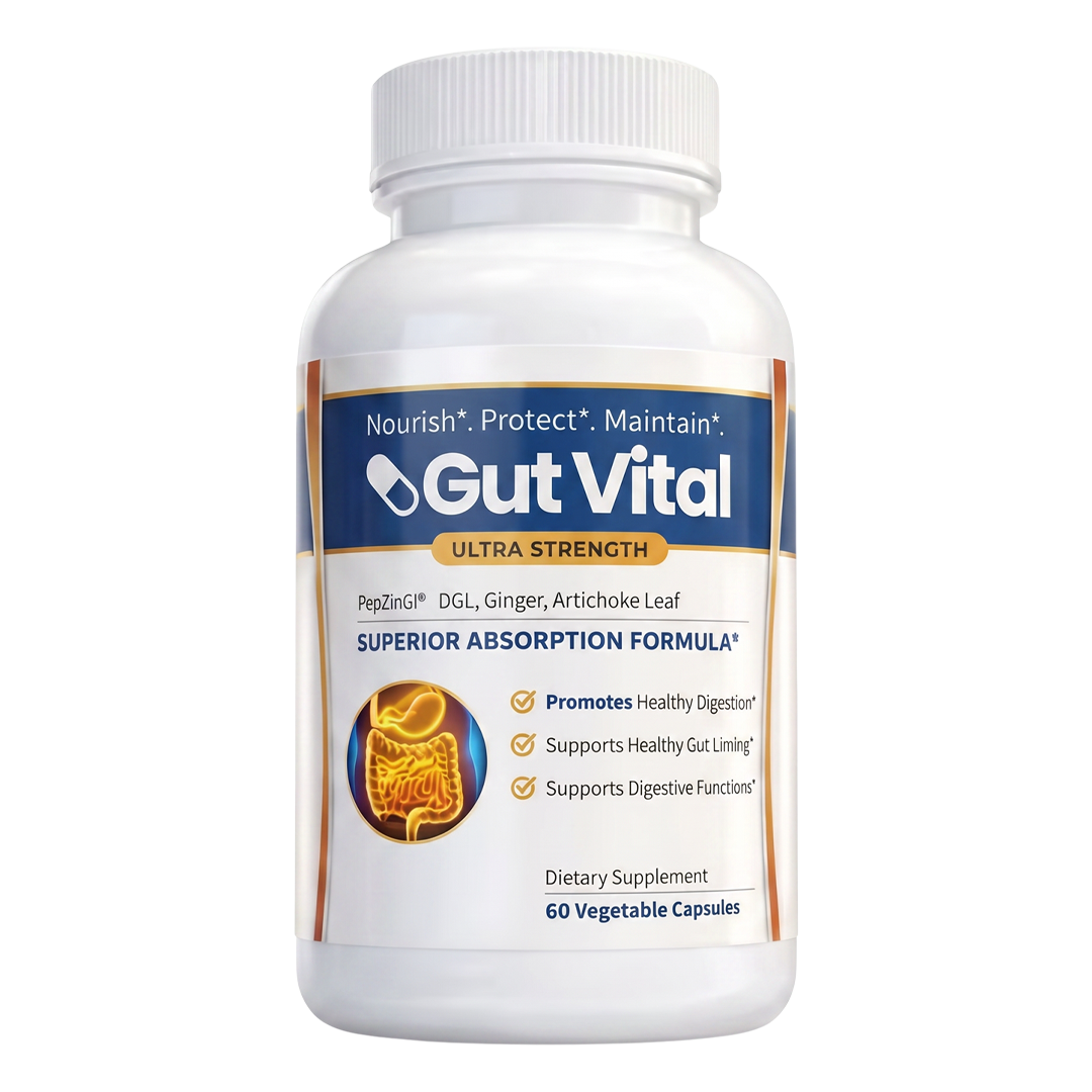 Gut Vital™ Supplement | Restores Calm Digestion And Stops Acid Reflux