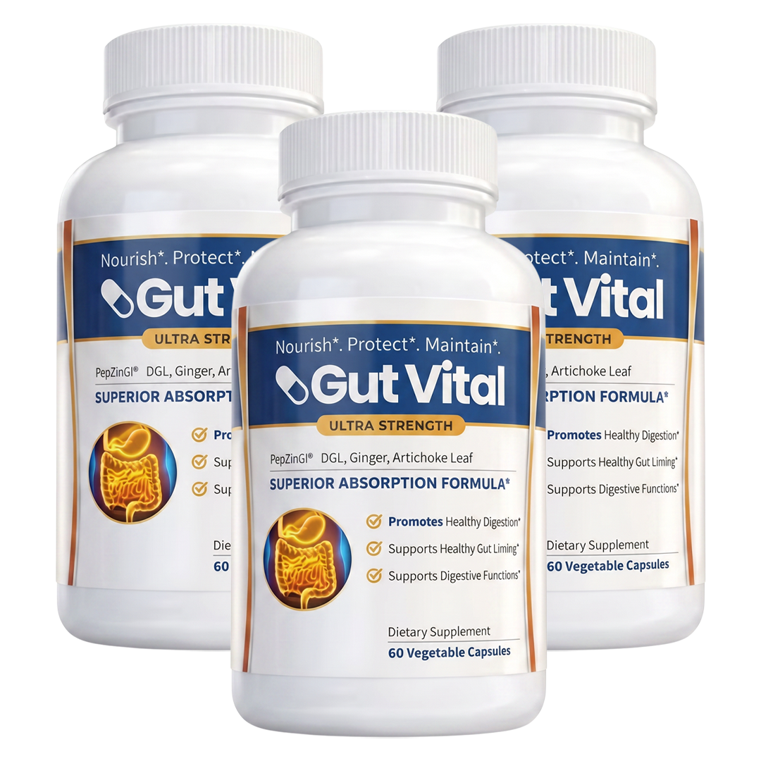 Gut Vital™ Supplement | Restores Calm Digestion And Stops Acid Reflux