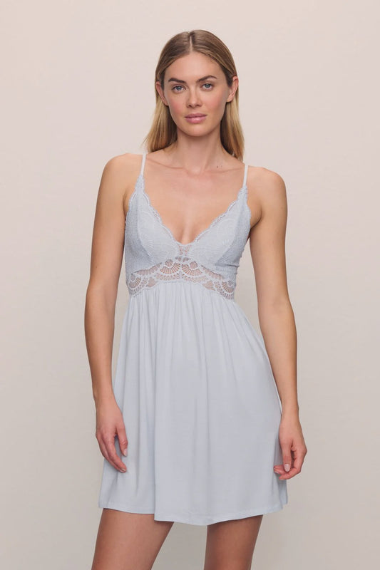 Mariana Modal Chemise - Ice Blue