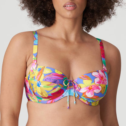 Sazan Full Cup Bikini Top - Blue Bloom