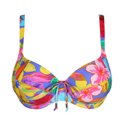 Sazan Full Cup Bikini Top - Blue Bloom